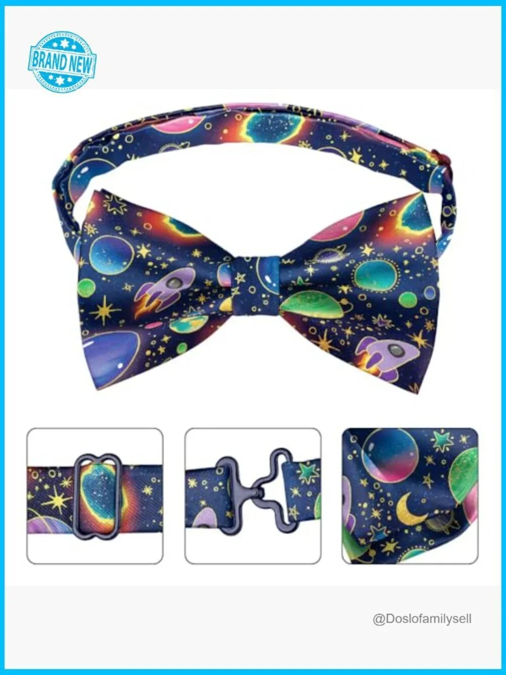 Adjustable Pre-Tied Bow Tie Stylish Pattern Elegant Formal Wedding Accessory